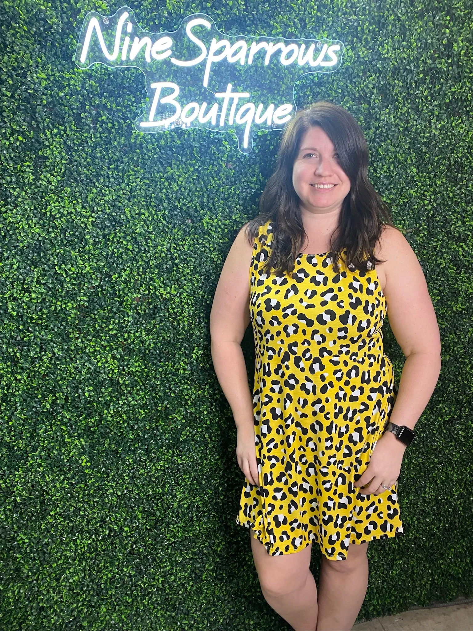 Yellow Leopard Dress